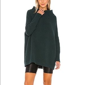Free People Ottoman slouchy tunic — deep green